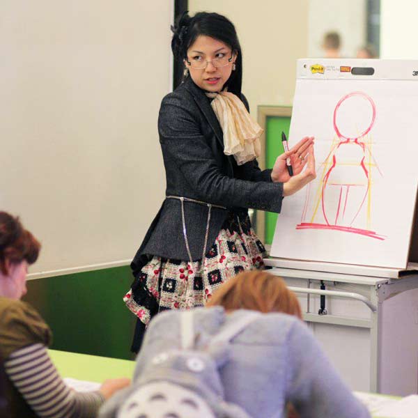 Photo of me delivering workshop